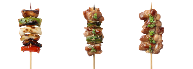 Outdoor bbq photography delicious grilled skewers on display