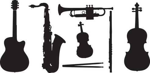 Fototapeta premium Vector Illustration of a Pink Violin on a Light Blue Background