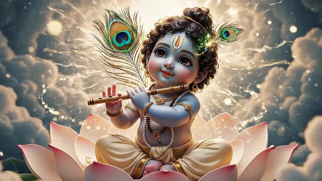 Cute Little Lord Krishna