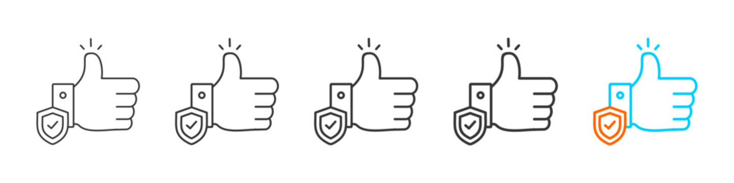 reliability icon set multiple style collection	
