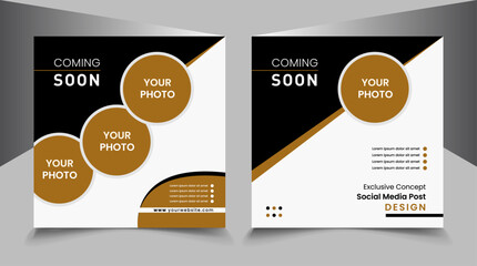 unique clean banner design sample 