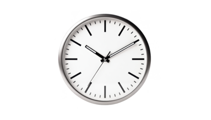 Analog clock displaying late night time isolated on white background symbolizing importance of timing for sleeps role in glucose regulation and metabolic health.