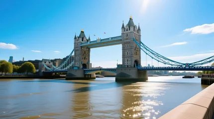 Fototapete Tower Bridge Tower Bridge, London, sunny day  © Ana