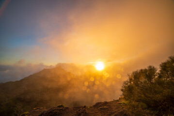 Spectacular landscape in Masca at sunset, Tenerife, Canary Islands, Spain