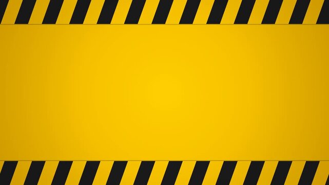 Industrial Hazard Frame Construction Warning 4K Seamless Loop