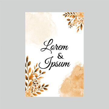 Elegant floral design with lorem ipsum text on a white background.