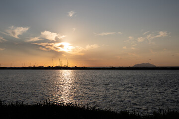 Sicilian salt flats during an aperitif