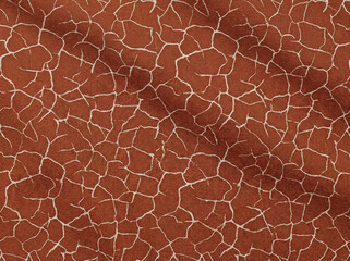 Earthbound Fracture &ndash; Modern Terracotta Seamless Textile texture of the stone