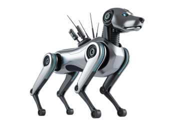 Advanced robot dog in motion