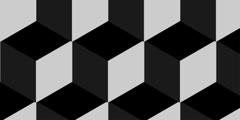 Abstract square gradient black cubic square shape backdrop texture. cube geometric wall and floor vector diamond hexagon triangle wallpaper background.
