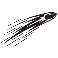 Dynamic Graphic of a Fast Moving Object with Speed Streaks