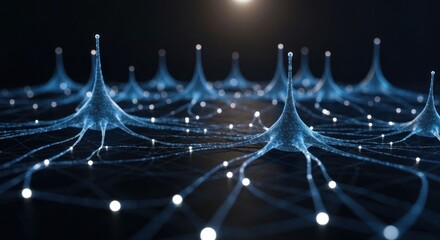 Neural network with glowing synapses