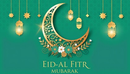 Happy Ramadan Kareem Elegant Calligraphy with Majestic Mosque Interior and Crescent Moon