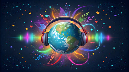 World Hearing Day Global Music And Sound Awareness Concept