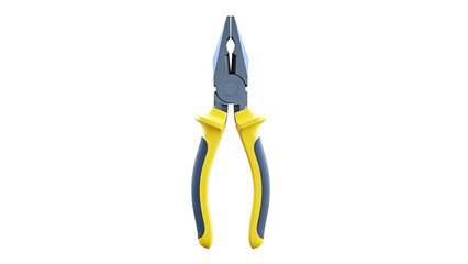Combination Pliers with Yellow and Gray Grips
