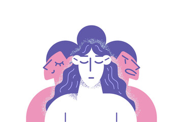 Woman have mood swings suffer from bipolar disorder