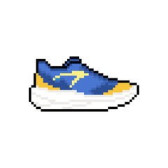 running shoes draw pixel art