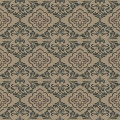 Fototapeta premium Damask refers to woven fabric with floral or geometric patterns created from a special weave that creates a distinctive pattern on the fabric. This weaving uses a technique of using multi-colored yarn