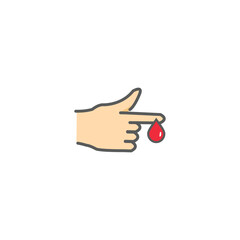 vector design for taking a blood sample from the finger