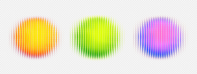 Fototapeta premium Fractal gradient blob with glass circle green and yellow purple png. Neon y2k bubble with digital flow circular and deep grain modern. Round spot fractal with rainbow set glass and bright.