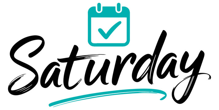saturday handwritten schedule appointment text