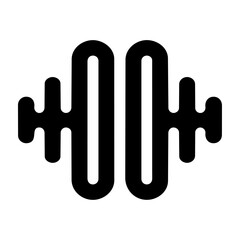 Stylized waveform symbol representing brain activity, sound balance, and digital signal processing.