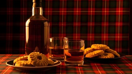 Celebrating robbie burns day with traditional scottish food and drink
