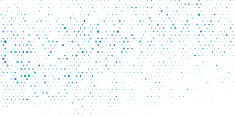 blue and green dots over white background. circles halftone design. template pattern for web pages.
