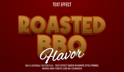 Roasted Barbeque 3d editable text effect style
