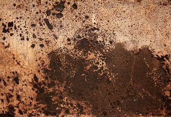 Old, scratched, brown background