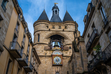 Beautiful downtown Bordeaux in France