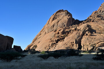 Spitzkoppe rock formations in Namibia, Africa