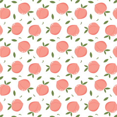 Peach vector. Peach pattern wallpaper. background.