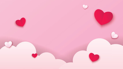 Valentine's Day Labels and Badges Vector Illustration. Sale sticker, invitation, frames and isolated.