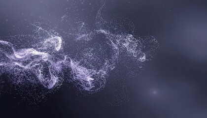 Abstract smoky energy shapes flowing on a dark surface, creating a mysterious and atmospheric background.