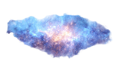 Nebula Cloud Over Cosmic Landscape