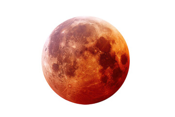 Blood Moon Lunar Eclipse over Dark Sky