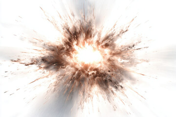 Exploding Burst of Light and Dust