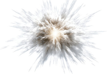 Dynamic White Burst Explosion Abstract Center