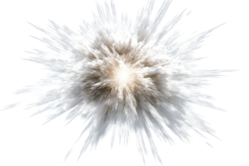 Dynamic White Burst Explosion Abstract Center