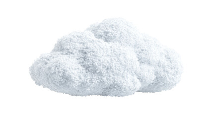 White Cloud-like Foam Bubble on Plain White Background