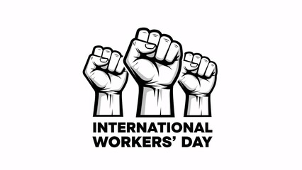 International workers day fists raised in solidarity and protest for labor rights and social justice globally with labor day and workers rights