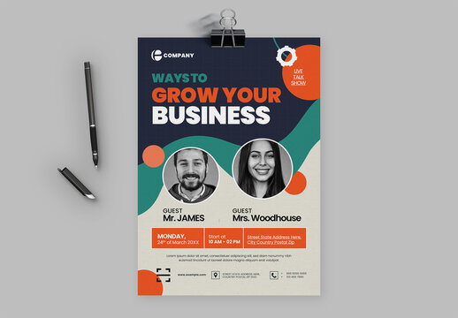 Corporate Business Seminar Flyer Template