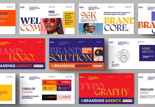 Brand Guideline Presentation for Branding Agency