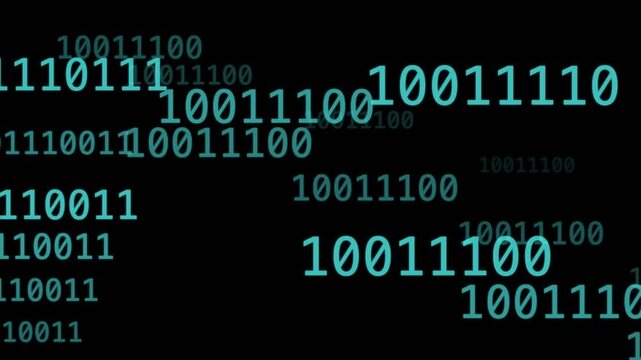 Binary Code Background Loop
