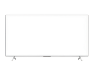 Modern flat screen television isolated on transparent background