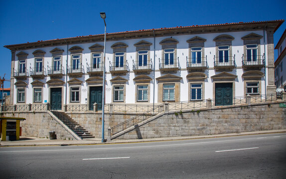 Palacio dos Condes de Azevedo, palace typical portuguese style church in Porto, Portugal