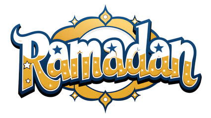 Elegant Ramadan Typography Design with Islamic Calligraphy & Festive Glow