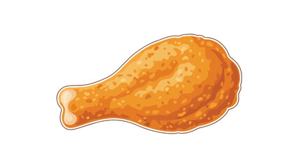 Delicious golden fried chicken drumstick showcasing crispy texture and savory appeal. Perfect for menus advertisements culinary projects tasty juicy