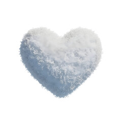 Isolated heart shaped object on transparent background